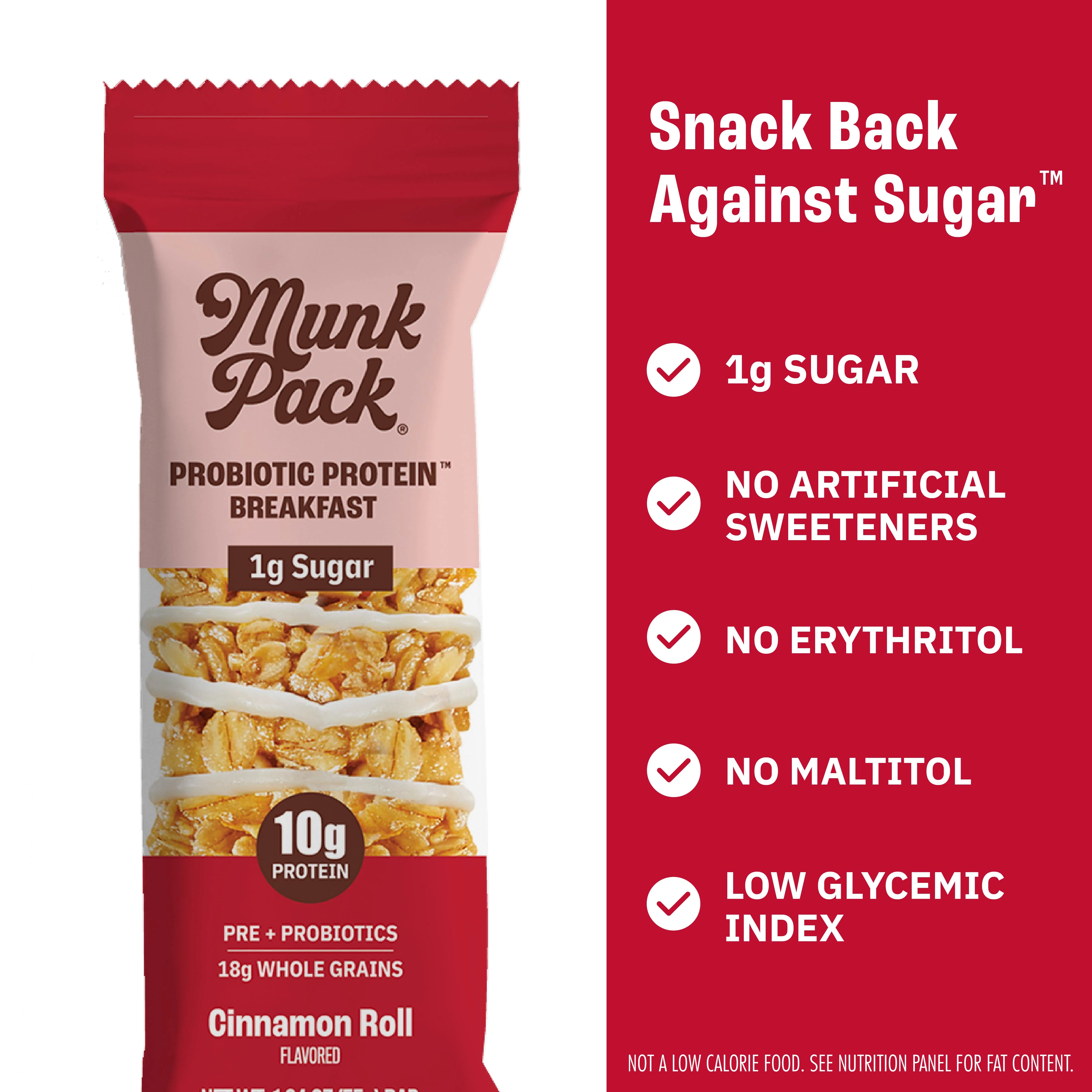 Cinnamon Roll Probiotic Protein™ Breakfast Bar, 12-Count - Image 5