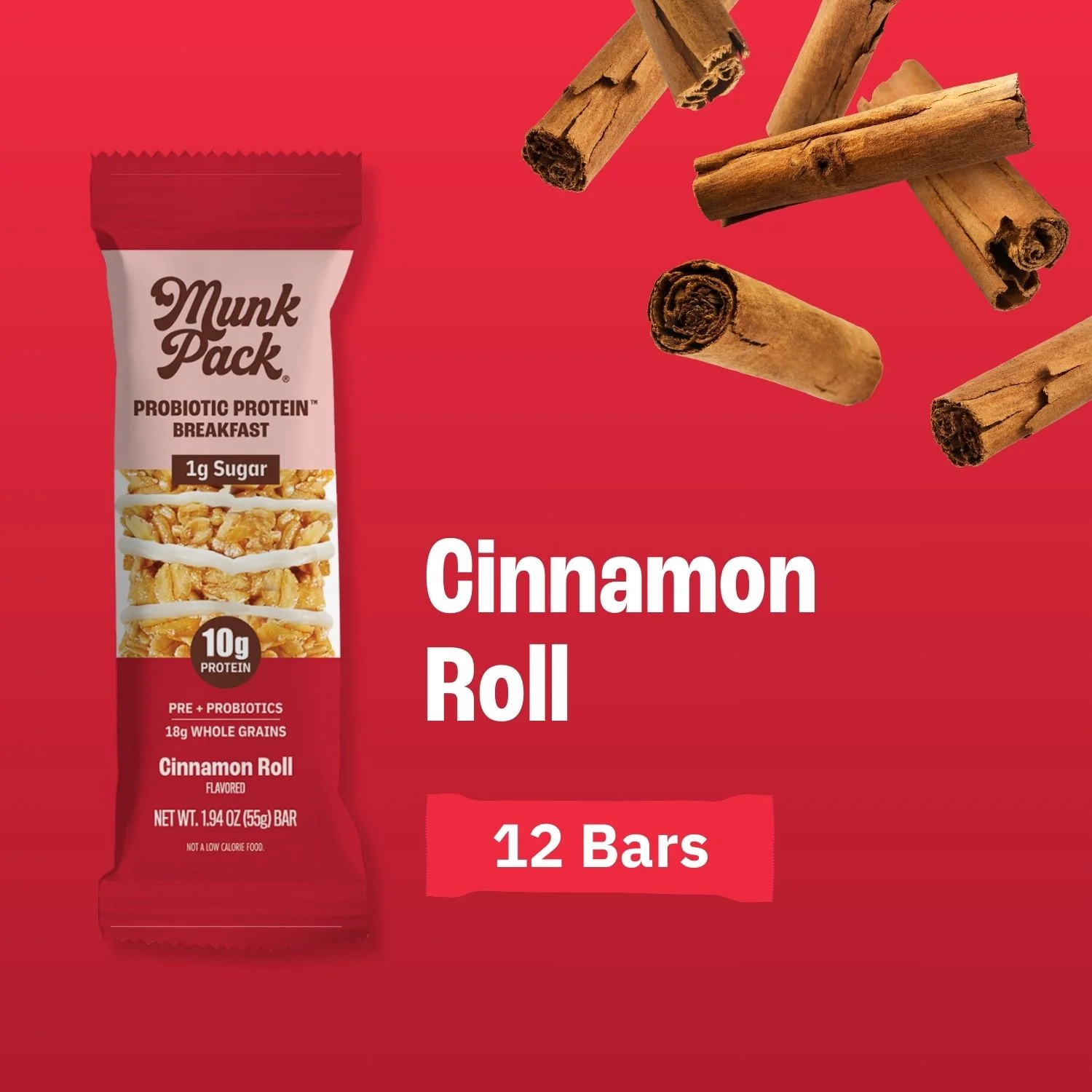 Cinnamon Roll Probiotic Protein™ Breakfast Bar, 12-Count - Image 6