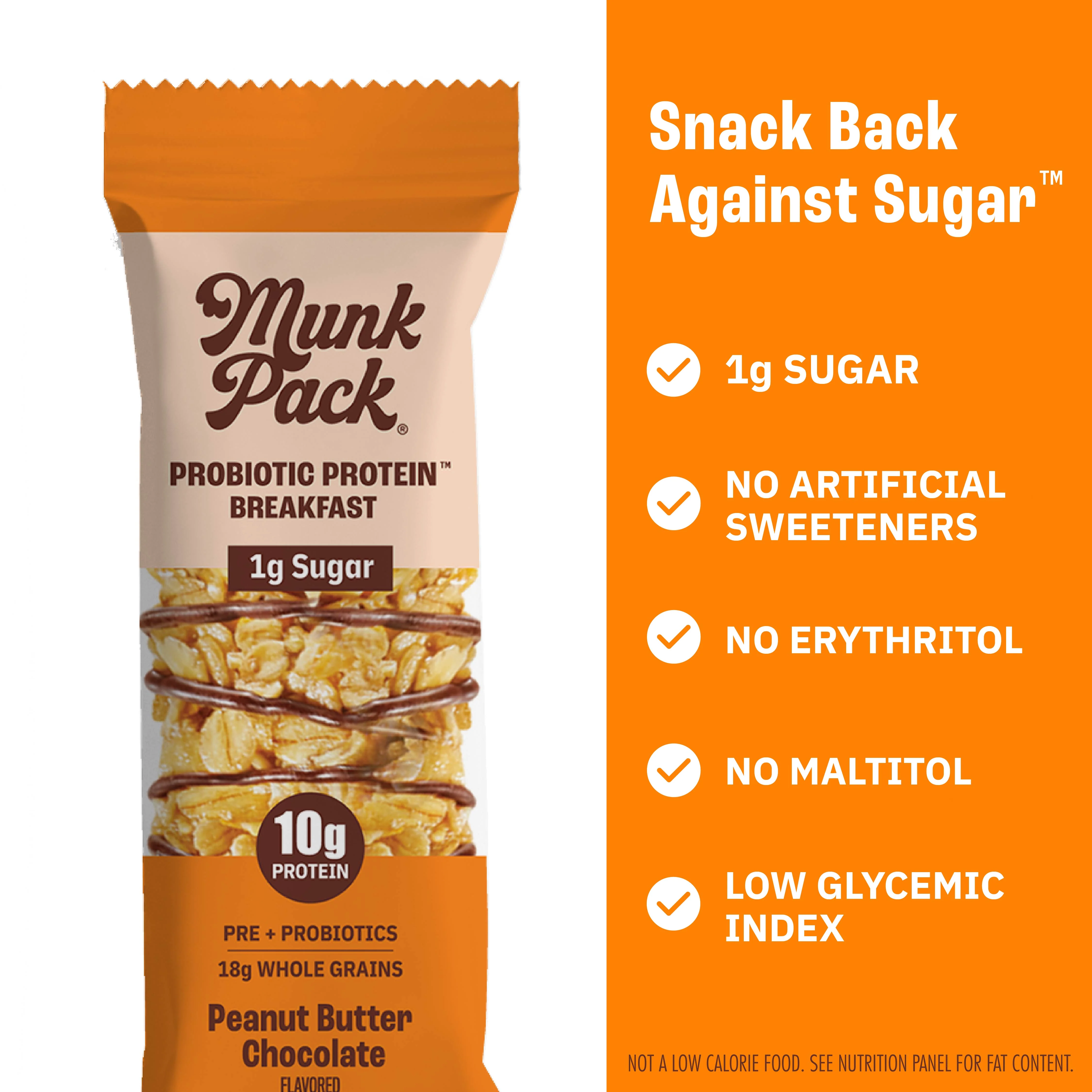 Peanut Butter Chocolate Probiotic Protein™ Breakfast Bar, 12-Count - Image 5