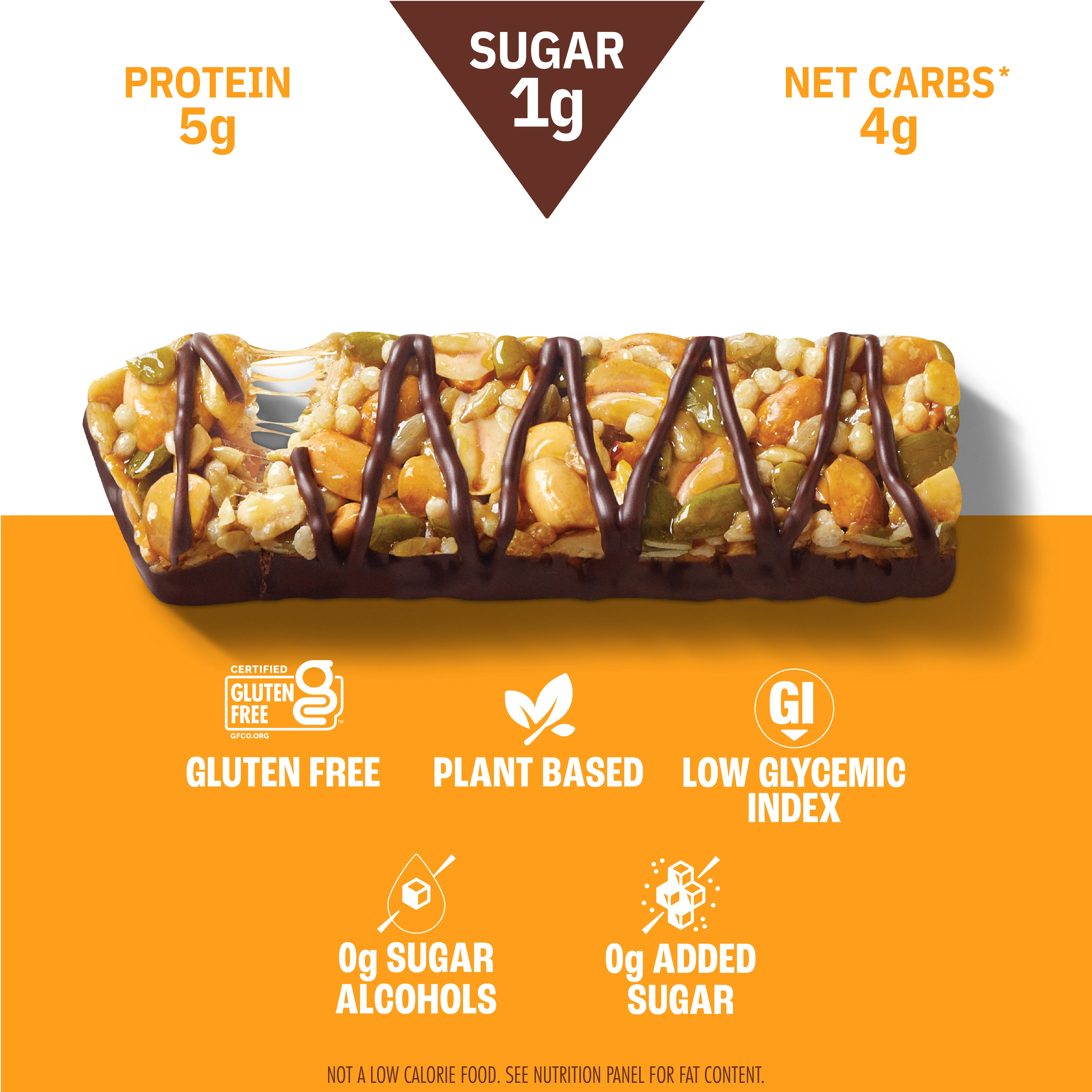 Peanut Butter Dark Chocolate Nut & Seed Bar, 24-Count - Image 3